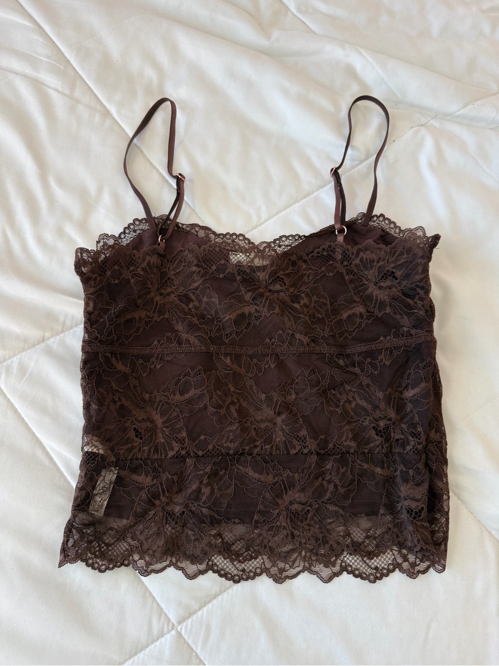 Free People Brown Lace Camisole - Picture 2 of 4